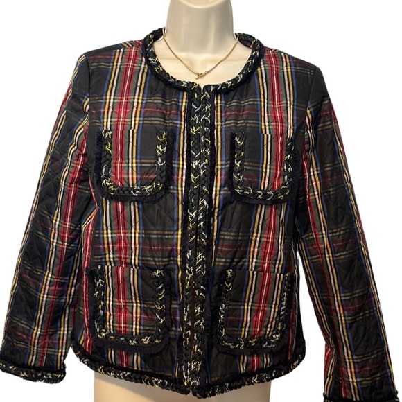 J. Crew Quilted Lady Jacket in Stewart Plaid - Picture 4 of 7